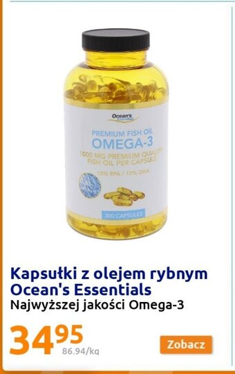 Action Kapsułki z olejem rybnym Ocean's Essentials oferta