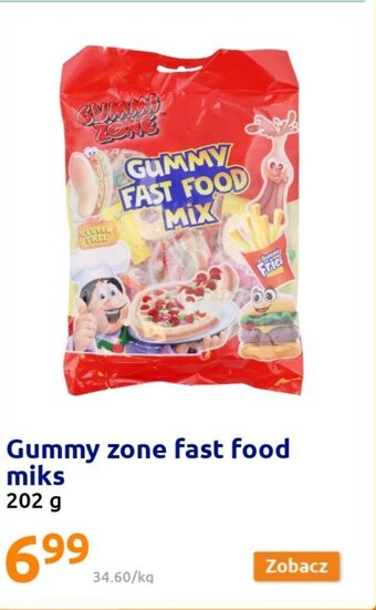 Action Gummy zone fast food miks 202g oferta