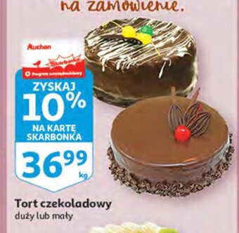 Auchan Tort czekoladowy duży oferta