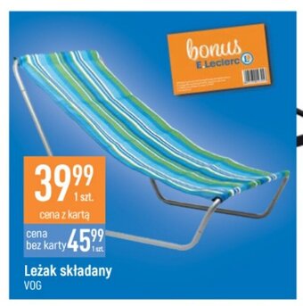 E.Leclerc Leżak składany oferta