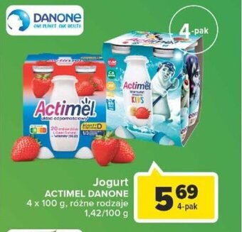 Carrefour Jogurt Actimel Danone 4x100g oferta
