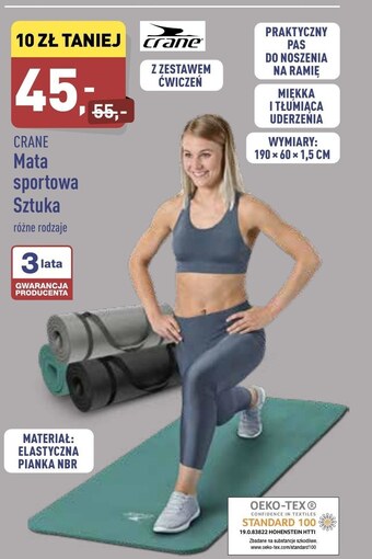ALDI Mata sportowa Crane oferta