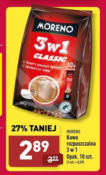 ALDI Kawa rozpuszczalna Moreno oferta