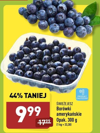 ALDI Borówki amerykańskie Świeżejesz oferta
