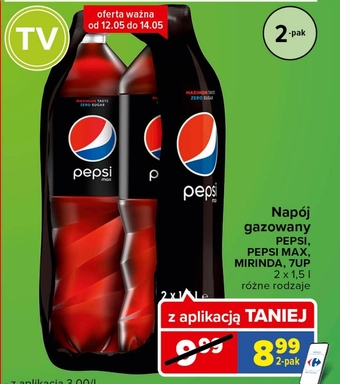 Carrefour Express Pepsi Max Napój gazowany typu cola 2 x 1,5 l oferta