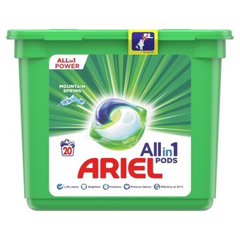 ALDI Ariel Allin1 PODS Mountain Spring Kapsułki do prania, 20 prań oferta