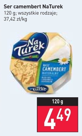 Stokrotka NaTurek Ser pleśniowy camembert naturalny 120 g oferta