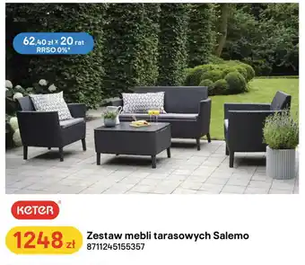 Castorama Zestaw mebli tarasowych Salemo Keter oferta