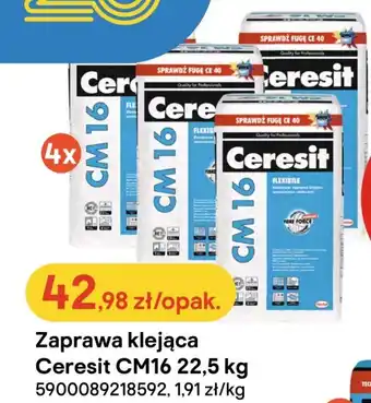 Castorama Zaprawa klejąca Ceresit CM16 22,5kg oferta