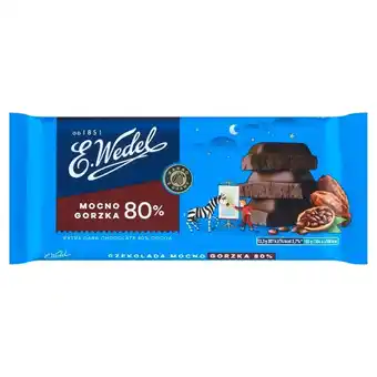 Słoneczko E. Wedel Czekolada mocno gorzka 80% 80 g oferta