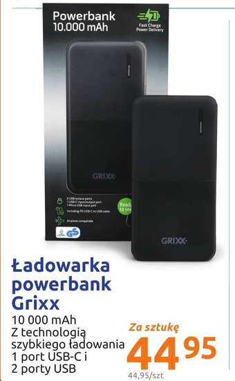 Action Ładowarka powerbank Grixx oferta