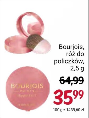 Rossmann Róż do policzków Bourjois oferta