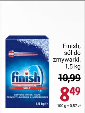 Rossmann Finish Sól do zmywarki 1,5 kg oferta