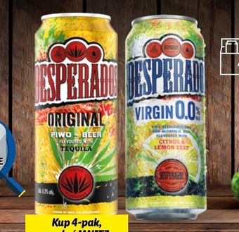 Lidl Desperados Original Piwo aromatyzowane 500 ml oferta