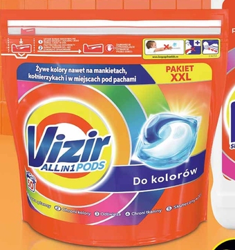 Vizir ALL in 1 Color Kapsułki do prania, 50 prań