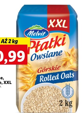 Lidl Płatki owsiane Melvit oferta