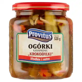 Bonna Provitus Krokodylki Ogórki kanapkowe 520 g oferta