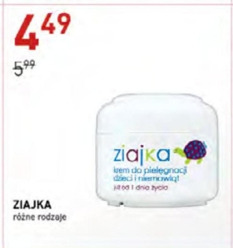 Jawa Drogerie Ziaja Ziajka Maść pośladkowa przeciw odparzeniom już od 1 dnia życia 50 ml oferta