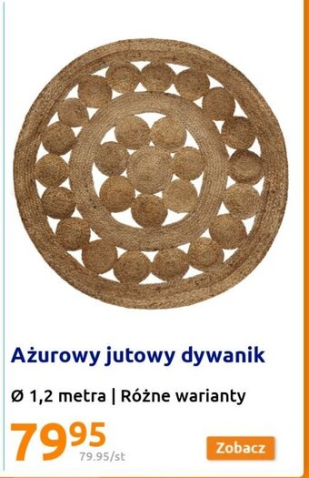 Action Ażurowy jutowy dywanik oferta