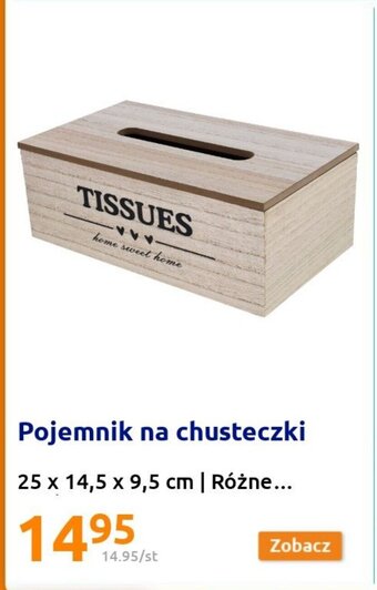 Action Pojemnik na chusteczki oferta