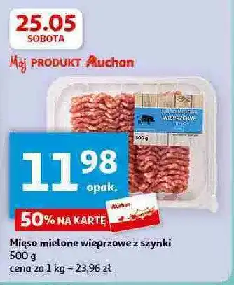 Auchan Mięso mielone z szynki oferta