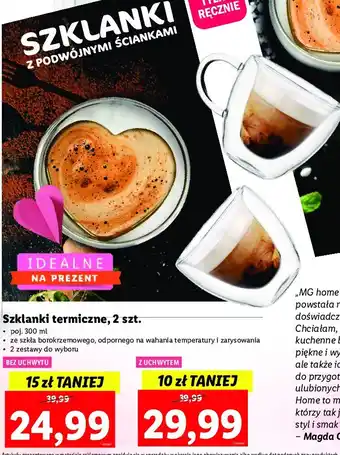 Lidl Szklanki termiczne renza 350 ml oferta