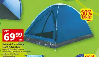 Auchan Namiot 2- osobowy 205 x 150 x 105 cm oferta