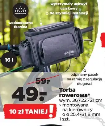 Netto Torba rowerowa 36 x 22 x 21 cm oferta