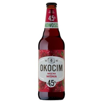 Okocim Piwo jasne mocna wiśnia 500 ml