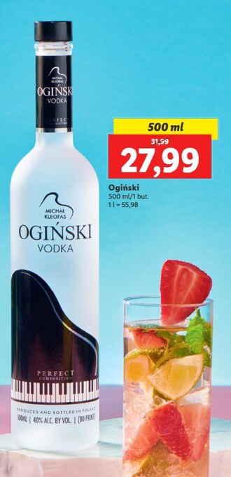 Lidl Wódka Ogiński oferta