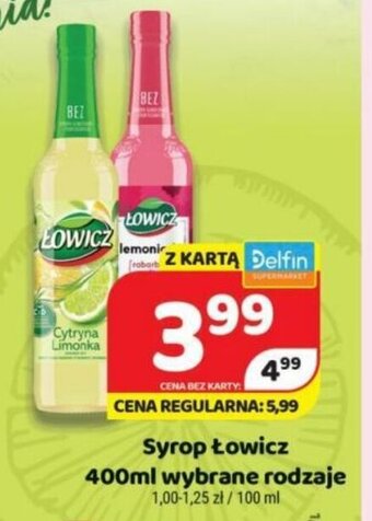 Delfin Syrop Łowicz 400ml oferta