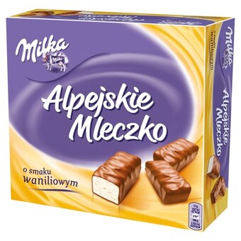 Społem Milka Alpejskie Mleczko Pianka o smaku waniliowym 330 g (30 sztuk) oferta