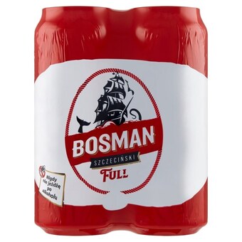 Społem Szczecin Bosman Full Piwo jasne 4 x 500 ml oferta