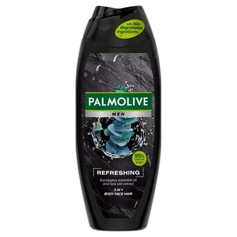 Netto Palmolive MEN Refreshing odświeżający żel pod prysznic dla mężczyzn 3w1 eukaliptus sól morska 500ml oferta