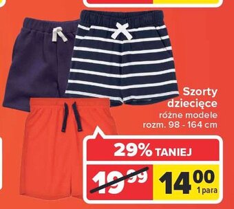 Szorty dziecięce 98-164 cm 1 SZT