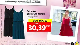 Lidl Sukienka damska plisowana 34-46 oferta