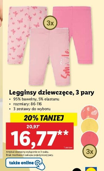 Legginsy dziewczęce