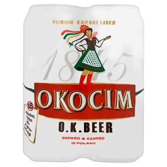 ALDI Okocim O.K. Beer Piwo jasne 4 x 500 ml oferta