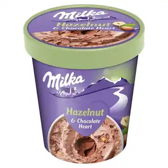 Carrefour Milka Lody czekoladowo-orzechowe z musem 480 ml oferta