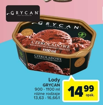 Carrefour Market Grycan Lody czekoladowe 1100 ml oferta