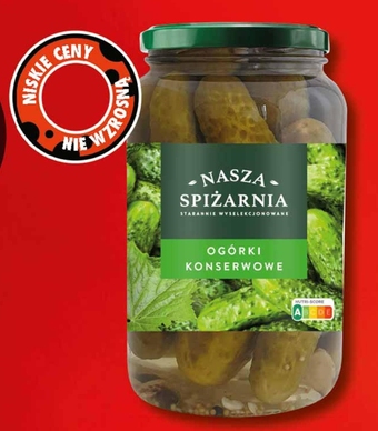Biedronka Ogórki konserwowe Nasza Spiżarnia oferta