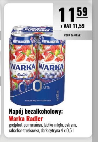 Eurocash Napój bezalkoholowy Warka Radler 4x0,5l oferta