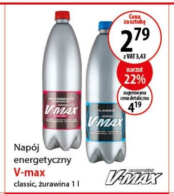 Napój energetyczny V-max 1l