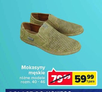 Carrefour Mokasyny męskie 40-46 oferta
