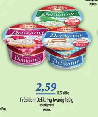 Społem President Delikatny twaróg 150g oferta