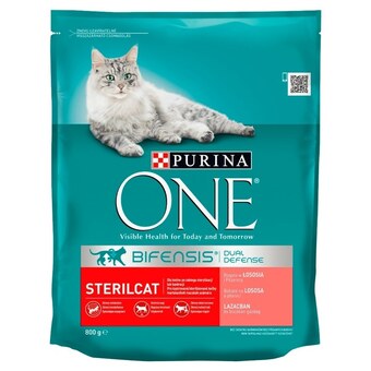 Stokrotka PURINA ONE Sterilcat Pełnoporcjowa karma dla dorosłych kotów bogata w łososia i pszenicę 800 g oferta