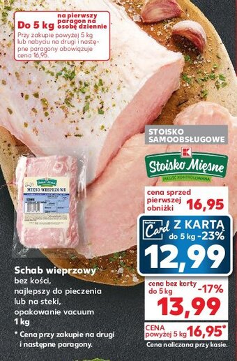 Kaufland Schab wieprzowy bez kości oferta