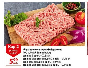 Auchan Mięso mielone wieprzowe z łopatki oferta