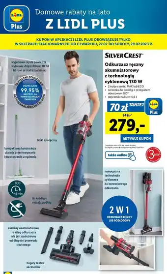 Lidl Odkurzacz pionowy 130 w oferta