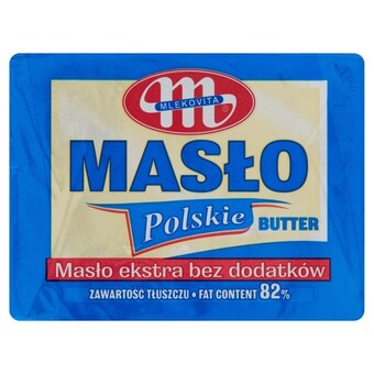 Biedronka Mlekovita Masło Polskie ekstra bez dodatków 82% 200 g oferta
